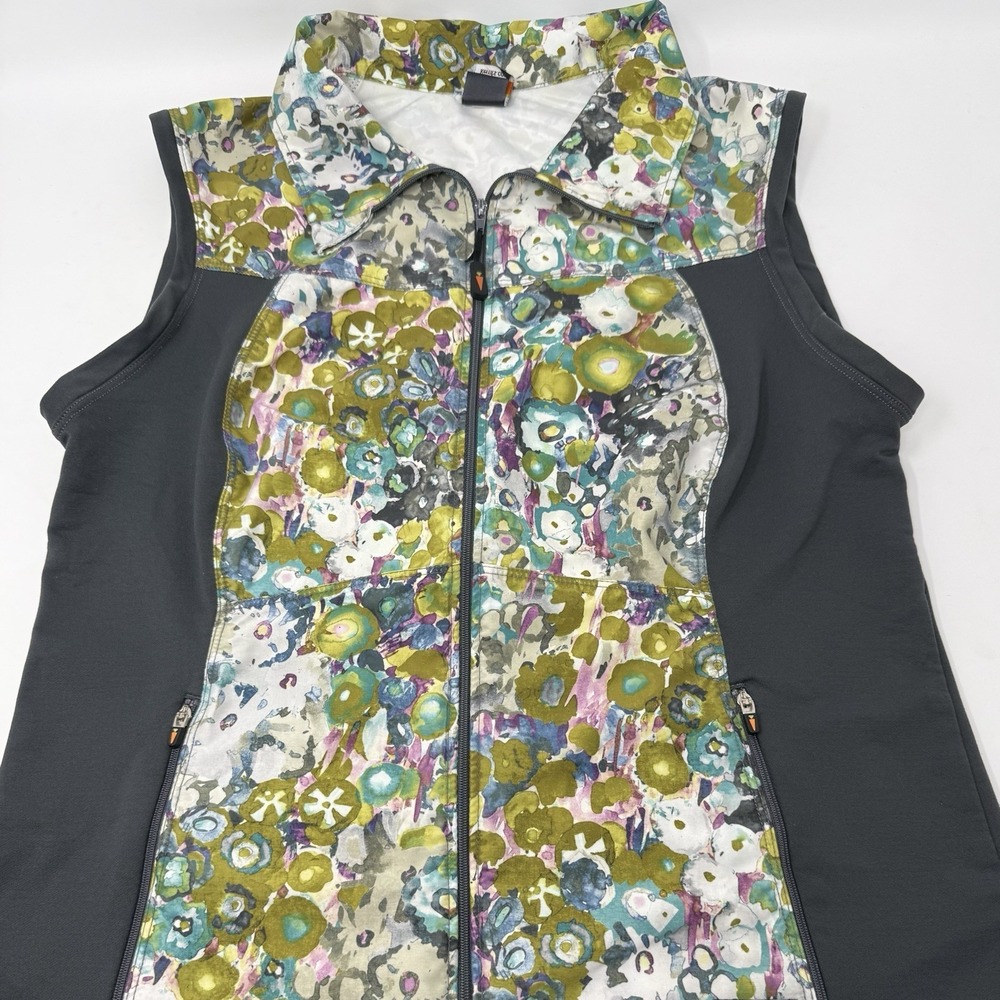 Women's Kerrie's Zip Up Floral Performance Equestrian Riding Vest Size Large